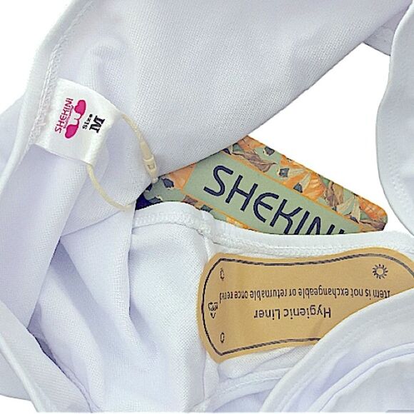 Bikini Bottoms New High Waist Swimsuit Tie Knot Front Women’s Size Medium - Picture 3 of 5